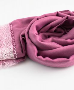 Crochet Lace Hijab Spanish Pink 2