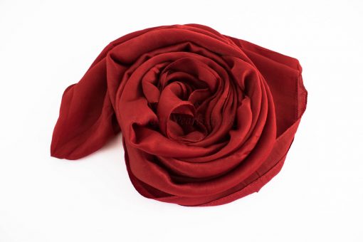 Deluxe Plain Hijab Deep Red