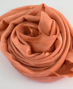 Deluxe Plain Hijab Light Peach 2