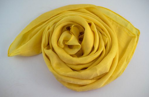Deluxe Plain Hijab Yellow 3