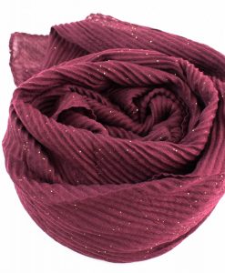 Glitter Crinkle Hijab Rosewood