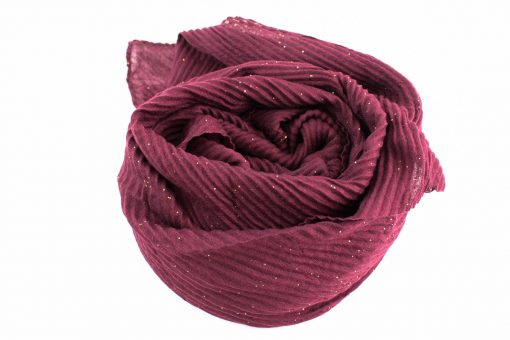 Glitter Crinkle Hijab Rosewood