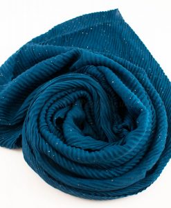 Glitter Crinkle Hijab Teal