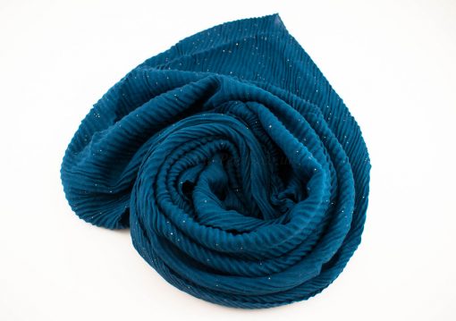 Glitter Crinkle Hijab Teal