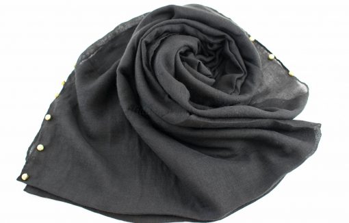 Pearl Globe Hijab Dark Grey