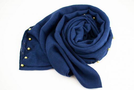 Pearl Globe Hijab Midnight Blue