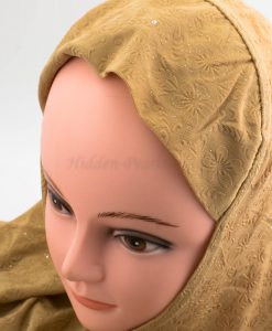 Women's Subtle Shimmer Al-Amira Hijab - Skin - Hidden Pearls