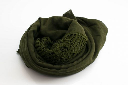 Antique Lace Hijab Army Green 3