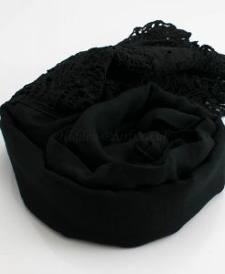 Antique Lace Hijab Black 2