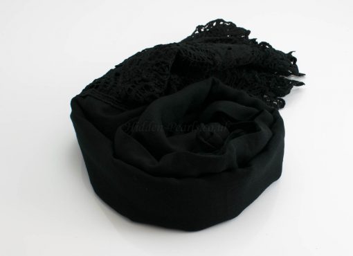 Antique Lace Hijab Black 2