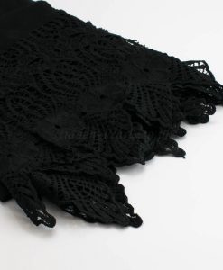 Antique Lace Hijab Black