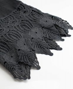 Antique Lace Hijab Dark grey