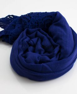 Antique Lace Hijab Deep Blue 2