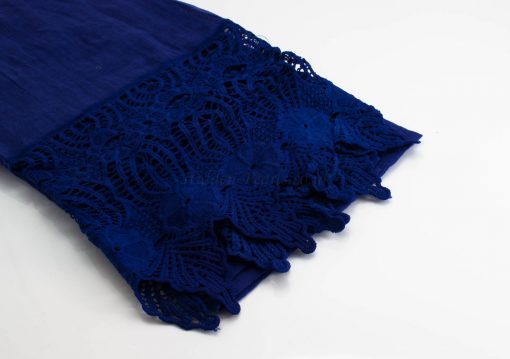 Antique Lace Hijab Deep Blue