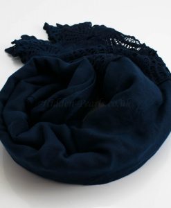 Antique Lace Hijab Midnight Blue 2