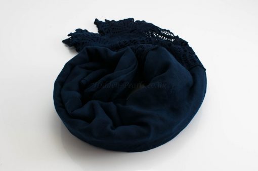 Antique Lace Hijab Midnight Blue 2