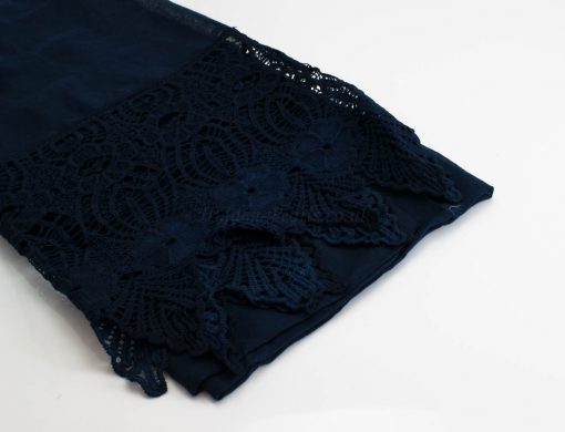 Antique Lace Hijab Midnight Blue