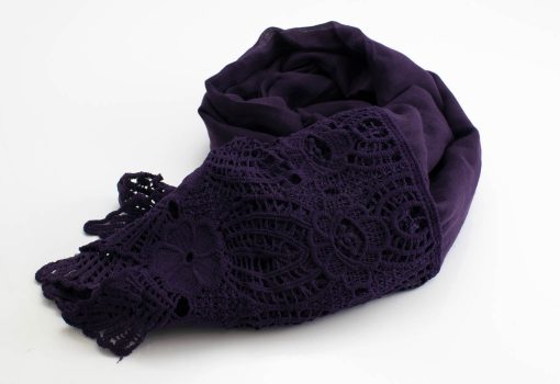 Antique Lace Hijab Plum