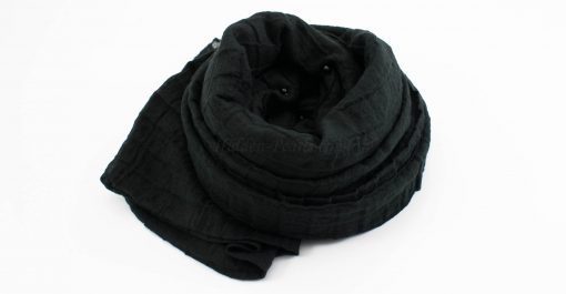 Crushed Pearl Hijab - Black 2 - Hidden Pearls