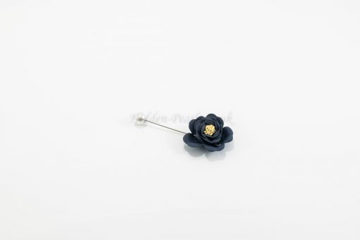 Flower & Pearl Hijab Pin - Blue - Hidden Pearls