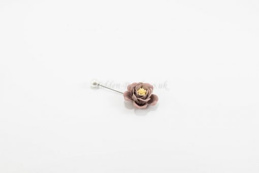 Flower & Pearl Hijab Pin - Lavender - Hidden Pearls