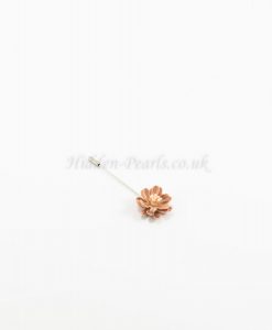 Flower Hijab Pin Peach - Hidden Pearls