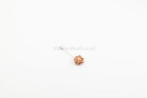 Flower Hijab Pin Peach - Hidden Pearls