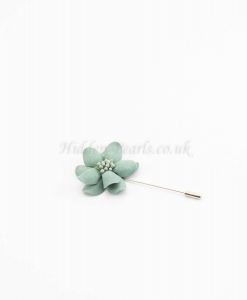 Daisy Flower Pin - Green - Hidden Pearls