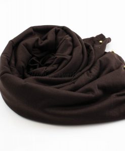 Jersey Pearl Hijab - Chocolate 2 - Hidden Pearls