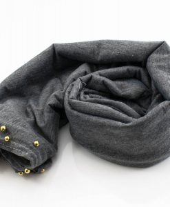 Jersey Pearl Hijab - Grey - Hidden Pearls