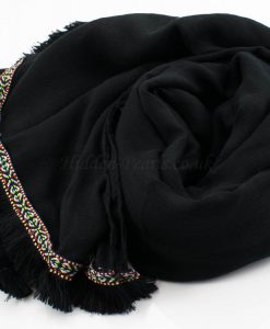 Morrocan Lace Hijab - Black - Hidden Pearls
