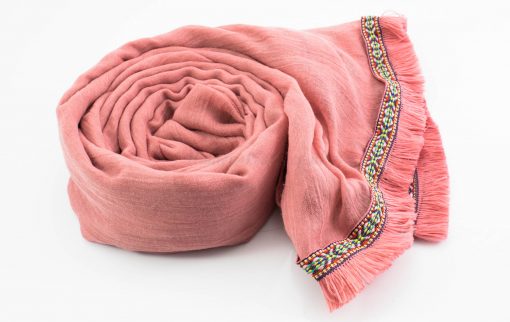 Morrocan Lace Hijab - Spanish Pink - Hidden Pearls