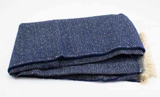 Print Hijab - Navy- Hidden Pearls