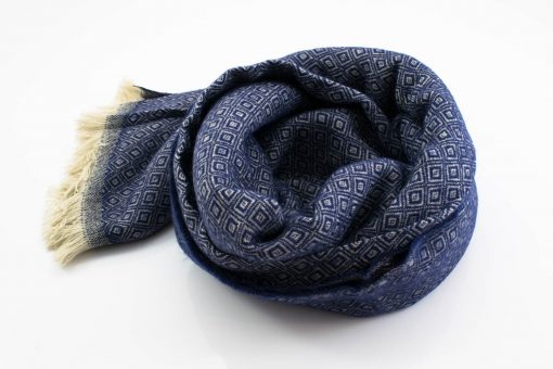 Print Hijab - Navy 2- Hidden Pearls