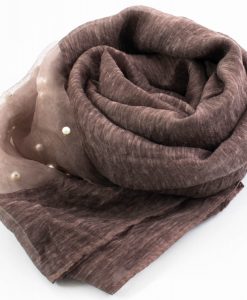 Organza Pearl Hijab - Organza Pearl Hijab - Mauve 2 - Hidden Pearls