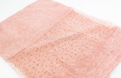 Organza Sparkle Hijab - Dusty Pink- Hidden Pearls