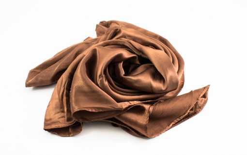 Silk Hijab - Copper - Hidden Pearls