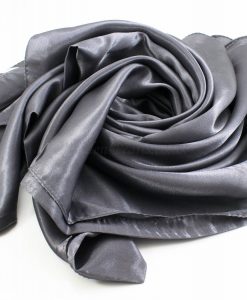 Silk Hijab - Dark grey - Hidden Pearls