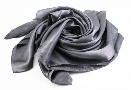 Silk Hijab - Dark grey - Hidden Pearls