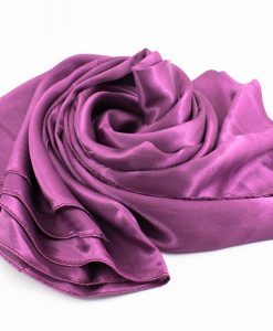 Silk Hijab - Plum - Hidden Pearls