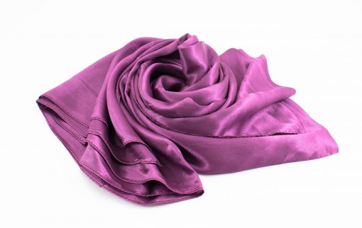 Silk Hijab - Plum - Hidden Pearls