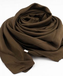 Deluxe Plain Hijab -Chocolate - Hidden Pearls