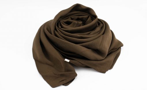 Deluxe Plain Hijab -Chocolate - Hidden Pearls