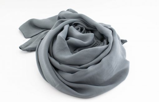 Deluxe Plain Hijab - Dark Grey 2 - Hidden Pearls