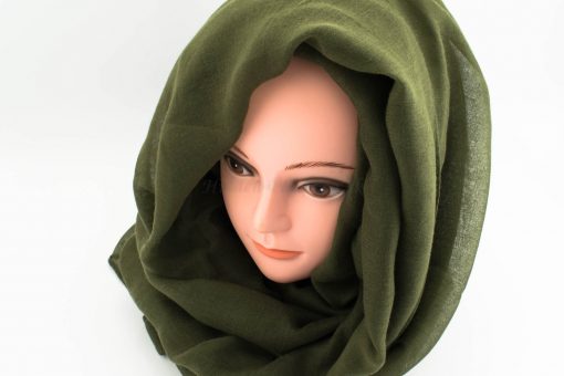 Everyday Plain Hijab - Army Green - Hidden Pearls