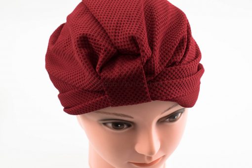 Check Style Turban - Rosewood - Hidden Pearls