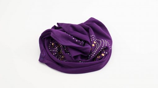 Children's Gem Hijab - Purple - Hidden Pearls