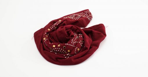 Children's Gem Hijab - Red - Hidden Pearls
