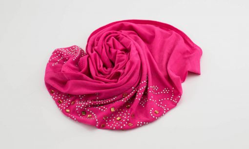Children's Gem Hijab - Shocking Pink - Hidden Pearls