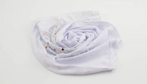 Children's Gem Hijab - White - Hidden Pearls